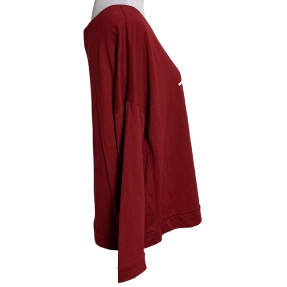 V is for Vodka Shirt Sz XXL Single Lady Valentines Day Long Sleeve Maroon Funny - Picture 3 of 12